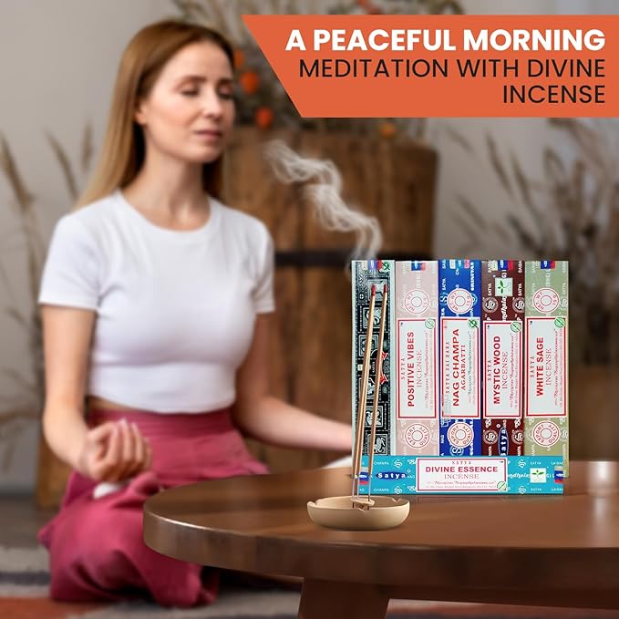 Assorted Incense Sticks Pack of 6 Premium Scents - Includes Nagchampa, Super Hit, Divine Essence, Mystic Wood, Positive Vibes, White Sage - Aromatherapy, Meditation, Relaxation, Soothing Fragrances SoulSticks