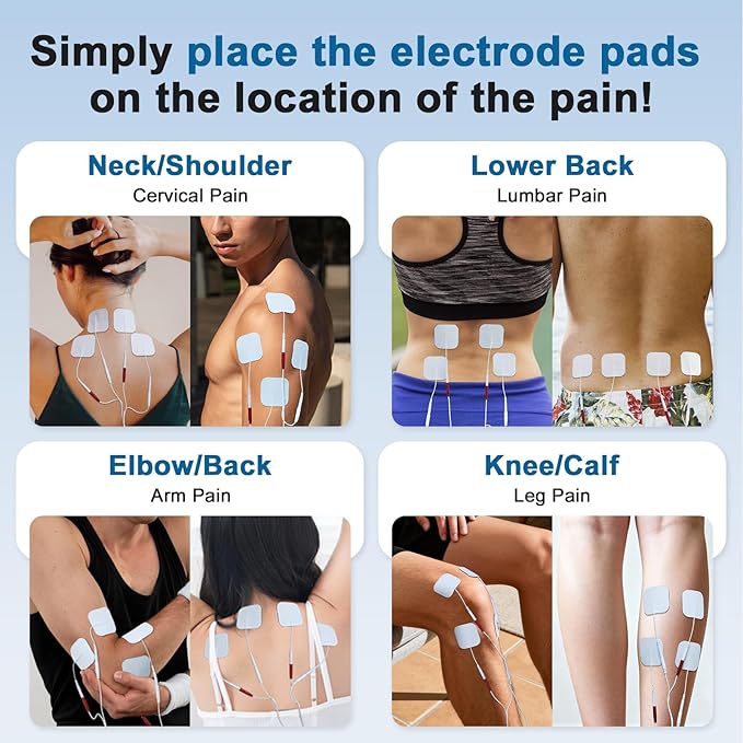 TENS Unit EMS Muscle Stimulator for Pain Relief, 4-in-1 TENS & EMS & Relax & DIY, 4-Channel 60 Modes 30 Intensity with Upgraded Color Screen for Back, Neck, Shoulder, Sciatica Baoliter