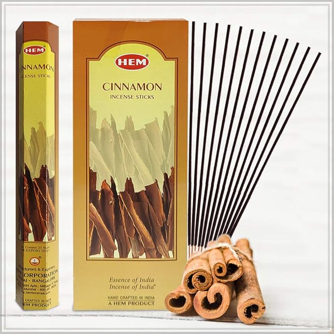 Cinnamon Incense Sticks and Incense Stick Holder Bundle Insence Insense Hem Incense Sticks TRUMIRI