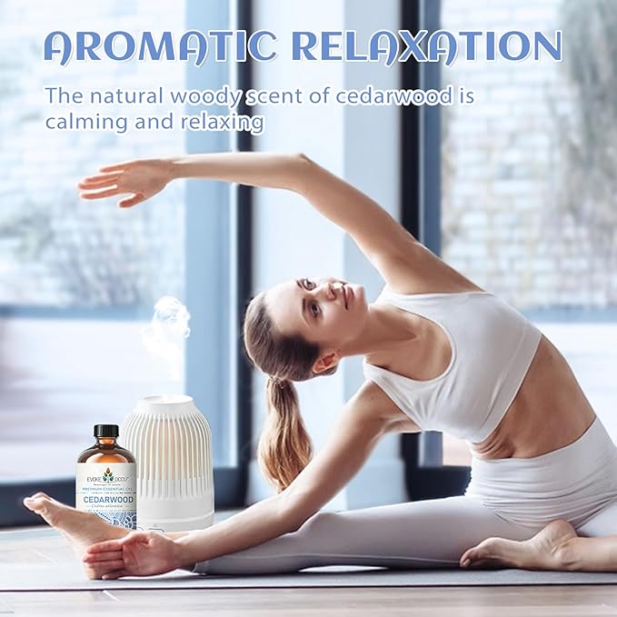 EVOKE OCCU Cedarwood Essential Oil for Air Freshening, Hair Care, Add to Spray Diffuser Conditioner - 4 Fl Oz - Bloomnest
