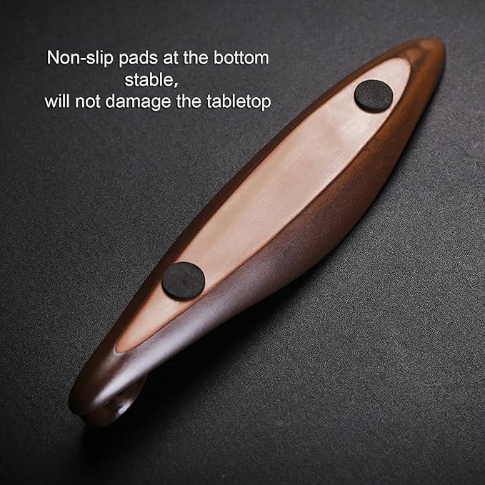 9" Length Incense Stick Holder with 3 Holes, White Porcelain Incense Tray Ash Cather for Spa, Meditation Room, Yoga, Home, Office (Brown) - Bloomnest