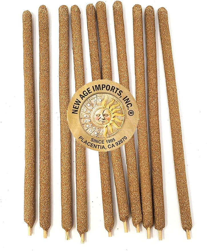 New Age Imports, Inc~ Premium Palo Santo & Rose 7-8" Size Hand Rolled Incense Sticks. Great for Meditation, Smudging, Spiritual Cleansing. (10 Sticks Pack)…