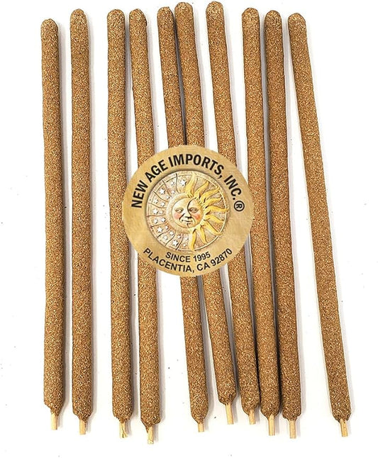 New Age Imports, Inc~ Premium Palo Santo & Rose 7-8" Size Hand Rolled Incense Sticks. Great for Meditation, Smudging, Spiritual Cleansing. (10 Sticks Pack)…