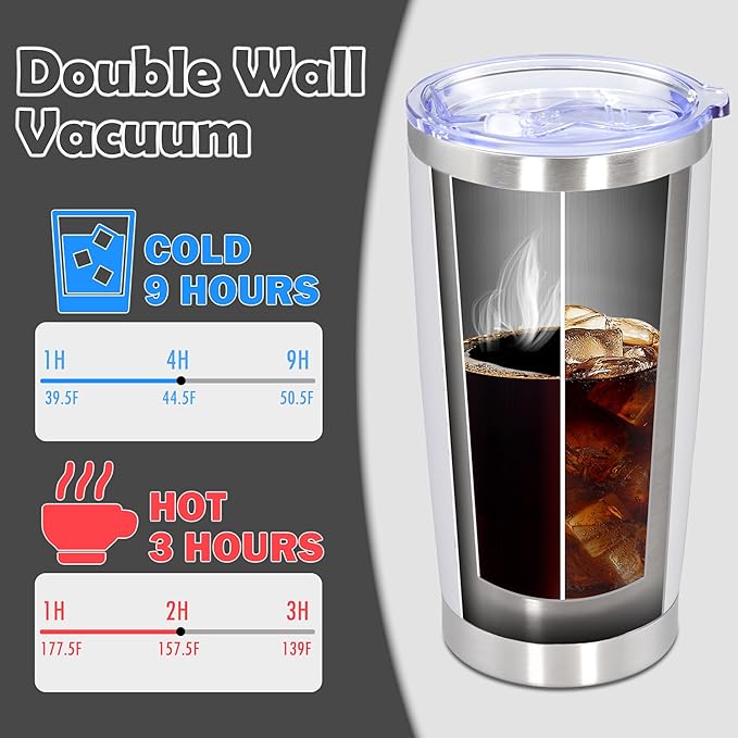 20oz Tumbler Bulk Stainless Steel Tumbler Cup with Lid Vacuum Insulated Double Wall Travel Mug, Durable Powder Coated Travel Coffee Tumbler Mug for Hot & Cold Drinks, White,12 Pack - Bloomnest