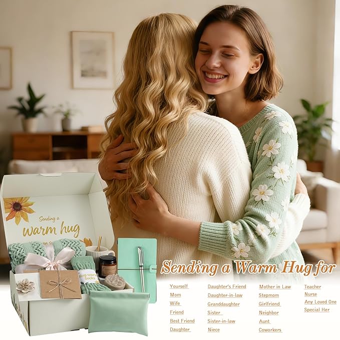 Self Care Gifts for Womens Birthday Gift Get Well Soon Gift - Valentines Day Gifts for Her Mom Wife Daughter Sister Girlfriend Best Friend, Sympathy Gift Baskets for Women Care Package - Bloomnest