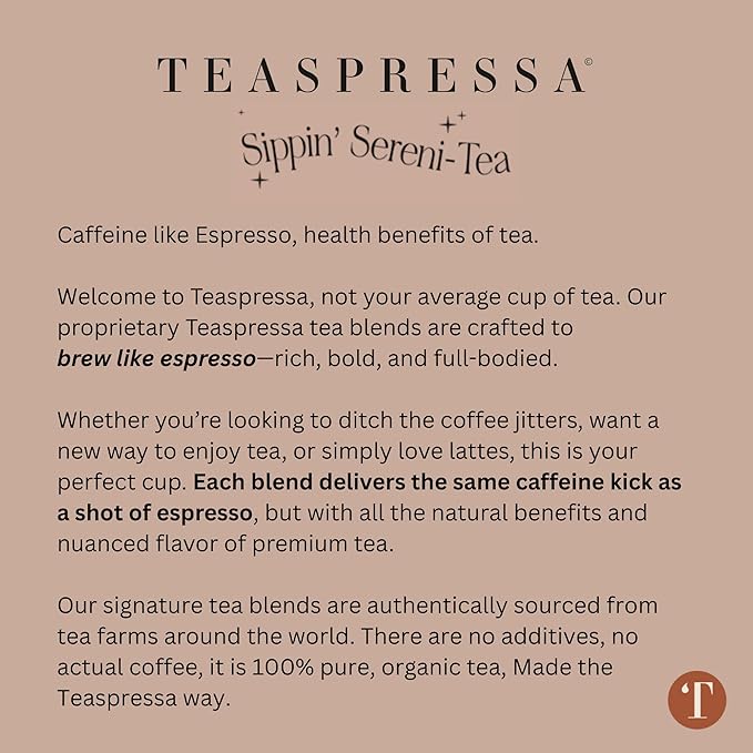 Tea Latte Sampler Kit by Teaspressa – 4 Signature Organic Tea Blends + 4 Luxe Sugar Cubes – Make at Home - Manhattan Black, Earl Grey, Green & Rooibos Tea – Salted Caramel, Vanilla, London Fog & Rose Gourmet Sugar Cubes – Gift Set - Vegan & Gluten-Free - Bloomnest