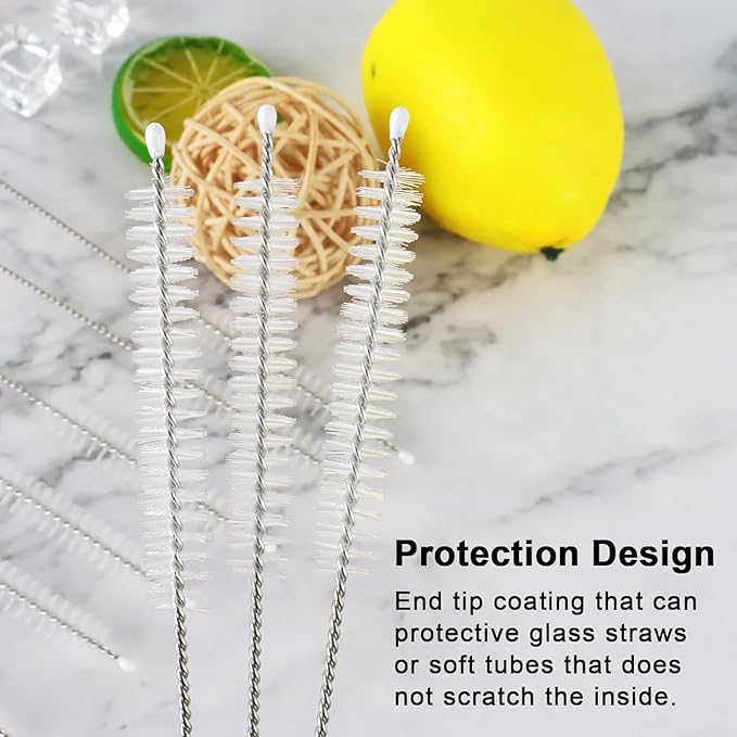 Straw Cleaner Brush Fit for Owala FreeSip 24oz/32oz/40oz, Silicone Long Handle Bottle Brush Compatible with Owala Water Bottle,Plus 3 in 1 Cup Lid Cleaning Brush GL-Auking