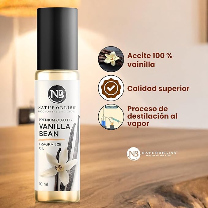 NaturoBliss Vanilla Perfume, Fragrance Oil Roll On 10 ml - Bloomnest