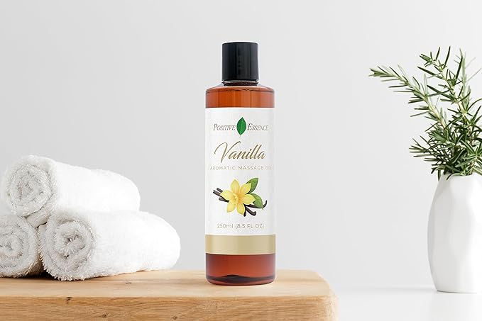 Vanilla Massage Oil for Massage, Body Massage Lotion; Jojoba, Sweet Almond Oil for Skin, Vitamin E, and Pure Vanilla Essential Oil, Body Oil Aceite para Masajes Relajantes - Bloomnest