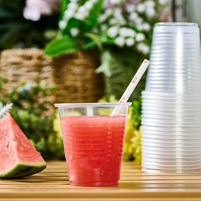 Lilymicky 1000 PACK 5 oz Clear Plastic Cups, Small Disposable Drinking Cups, 5 Ounce Clear Beverage Tumbler for Tasting, Drinking, and Party - Bloomnest