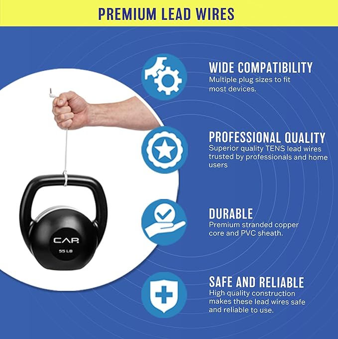 Discount TENS Brand Electrode Refresh Pack – Renew Your TENS 7000 Device with Premium Replacement Electrodes & Lead Wires, Includes 20 Small Pads, 8 Large Pads & 1 Pair Lead Wires
