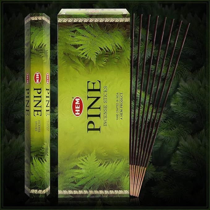 Pine Incense Sticks and Incense Stick Holder Bundle Insence Insense Hem Incense Sticks