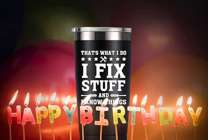 MASGALACC Funny Gifts for Men - Fathers Day, Birthday, Gag Gifts for Men, Him, Dad, Husband, Uncle, Grandpa, Presents for Dad from Daughter Son - 20oz Stainless Steel Tumbler