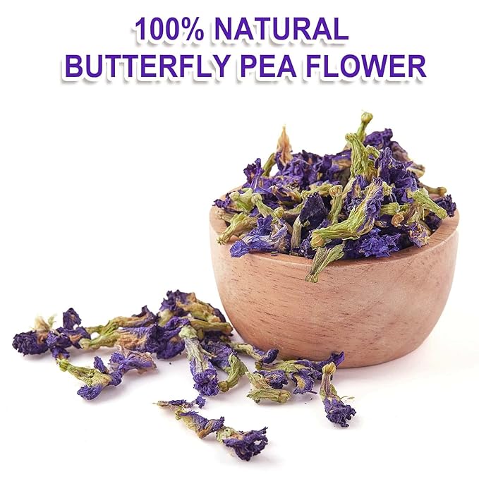 TEARELAE - Butterfly Pea Flower Tea - 50 Count Butterfly Pea Flower Tea Bags - Natural Coloring for Food, Baking, Iced Tea - Caffeine-Free, Non-GMO - Bloomnest