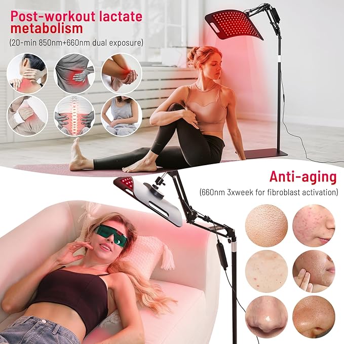 Red Light Therapy for Body face-660nm 850nm Infrared Light Therapy Panel 3 in 1 Led Bead red lamp Therapy Home Use,Gift idea for Mom Women Wife Sister Girlfriend RedLightTherapy