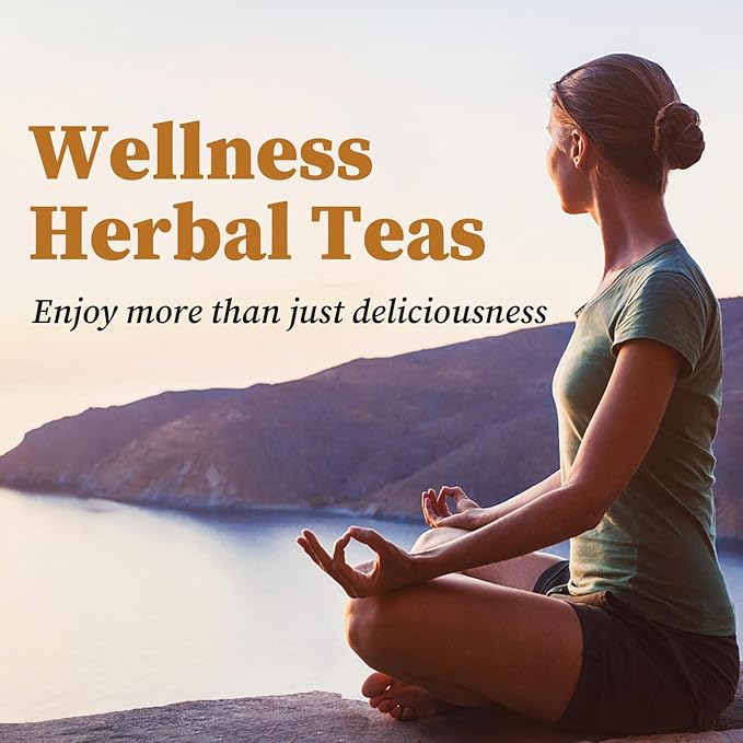 FullChea - Lemon Ginger Tea Bags, 50 Teabags - Pleasantly Spicy & Warming - Non-GMO - Caffeine-free - Support Healthy Digestion & Boost Immunity - Bloomnest