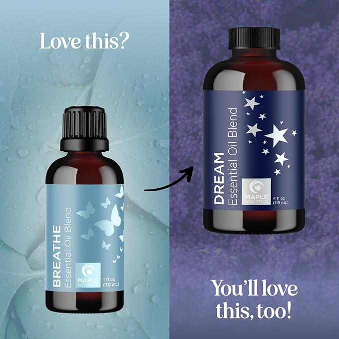Breathe Essential Oil for Diffuser - Invigorating and Refreshing Breathe Essential Oil Blend with Eucalyptus Peppermint Tea Tree and Mint for Diffusers for Home and Shower Aromatherapy (1 Fl Oz) - Bloomnest