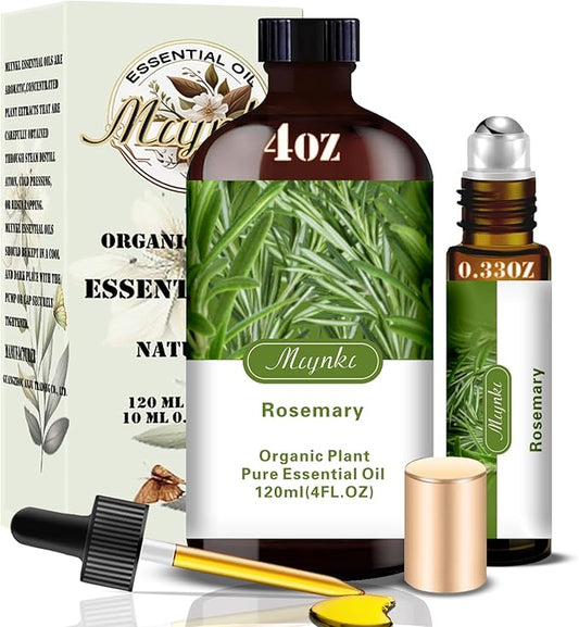 Rosemary Essential Oil-Rosemary Fragrance Oil 4.33oz (130ml)-100% Pure Natural Scent for Diffusers, Candles, Soap Making & Aromatherapy-Relaxing Home & Gift Essential Oil for Bath, Massage - Bloomnest