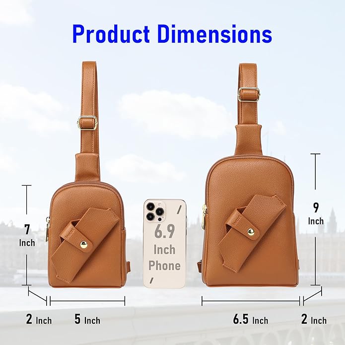INICAT Small Sling Bag for Women Everyday & Travel Crossbody Bags Lightweight Cross Body Purses Vegan Leather - Bloomnest