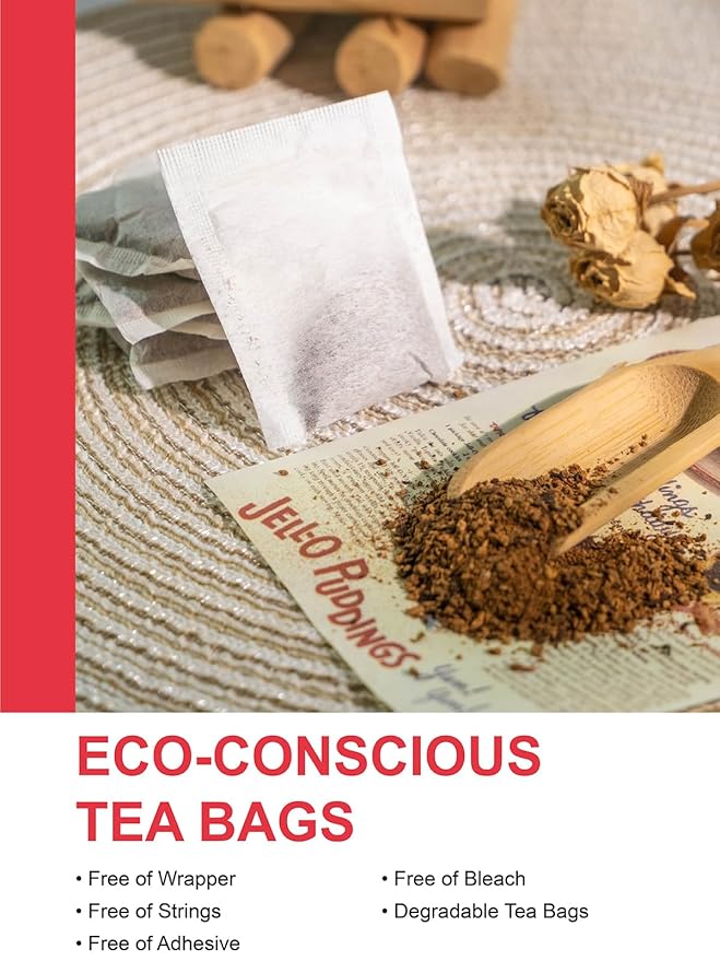 TeeLux Cinnamon Apple Tea Bags, 2.8g/bag, Cinnamon with Hibiscus Herbal Tea, Sweet & Tart & Slightly Spicy, Caffeine Free, 60 Count - Bloomnest