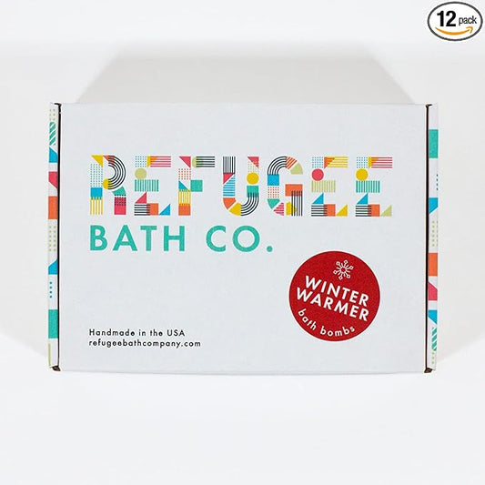 Variety Pack Bath Bombs, Winter Warmer Set, 2.5 oz, Support Refugee Employment in The USA - Bloomnest