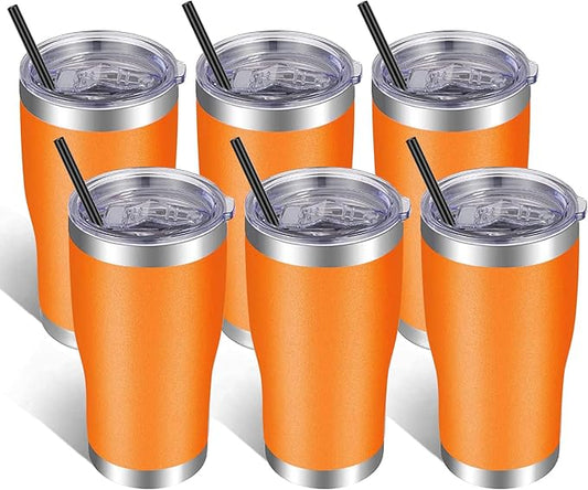 VEGOND 20oz Tumbler Stainless Steel Tumbler Cup with Lid And Straw Vacuum Insulated Double Wall Travel Coffee Mug