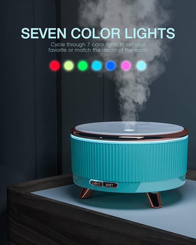 Diffusers for Essential Oils Large Room, 500ml Aromatherapy Diffuser，7 Colors Changed - Bloomnest