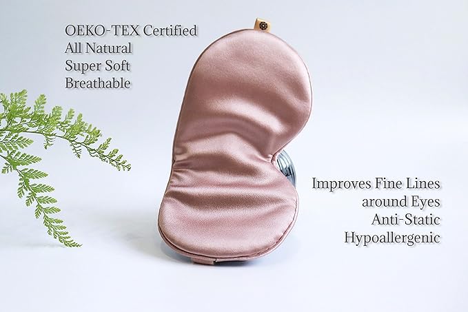 Premium Handcrafted 25 Momme Mulberry Silk Eye Mask for Sleeping (Ballerina) - Bloomnest