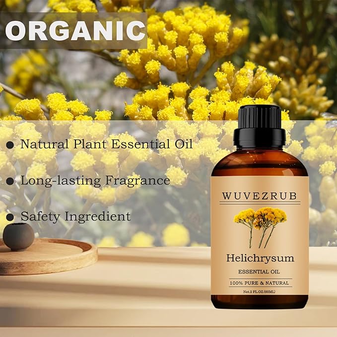 Helichrysum Essential Oil, 60ML Pure and Natural for Aromatherapy Diffuser - 2 Fl Oz - Bloomnest