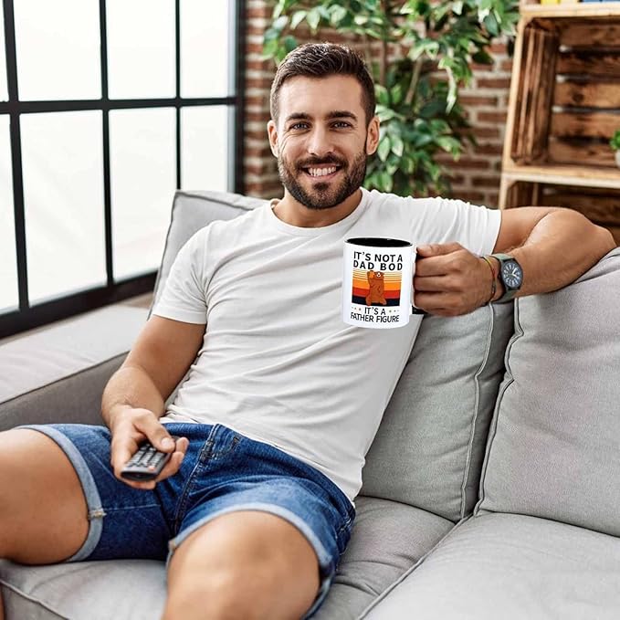 Luka Tech Father Day Gifts,'It's Not a Dad BOD,It's a Father Figure'Fathers Day Mug/Dad Mug.Gifts for Men/Him,Father's Day Gifts from Daughter/Son.Birthday - Bloomnest