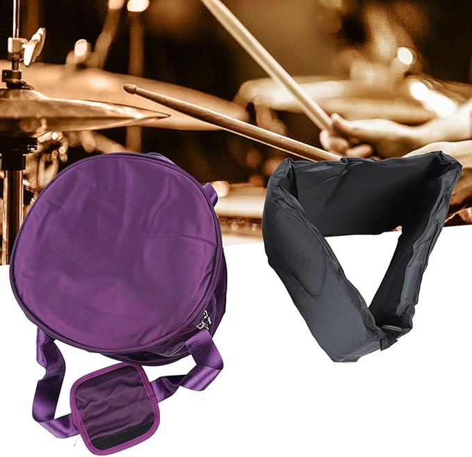 Singing Bowl Carry Case, Dual Zipper Crystal Singing Bowl Bag with 2 External Pocket, Singing Bowl Case Organizer with Handle for Traveling Storage (14in #2) - Bloomnest