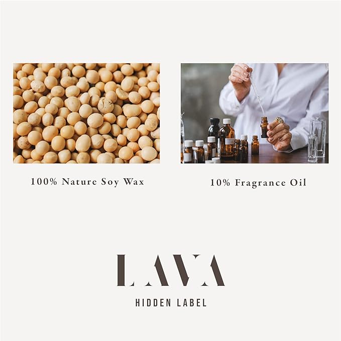 Hidden Label Scented Soy Candles, Large Candle 12oz Mango Guava Ceramic Jar Lava Collection, Gorgeous Gifts for Birthday Thanksgiving Christmas - Bloomnest