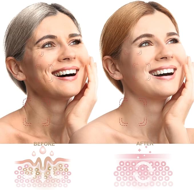 Face and Neck Massager,7 Color LED Facial Massager for Skin Care,Light Therapy for Face, Multifunctional Beauty Massager Tools - Bloomnest