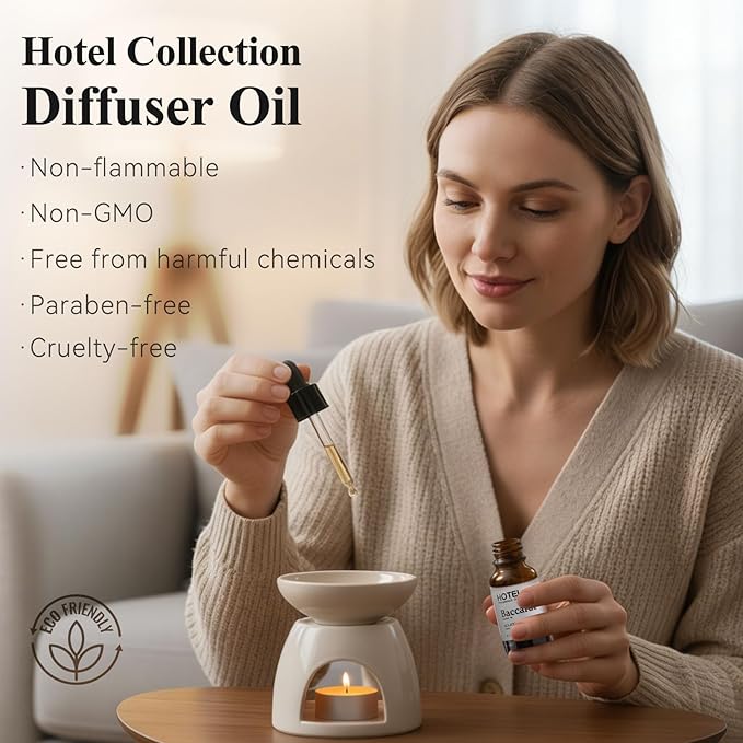 Hotel Essential Oils - Inspired by 5-Star Hotel Baccarat for Waterless Diffuser & Ultrasonic and Crafting for Ultrasonic and Crafting 0.34 Fl Oz (Pack of 1) - Bloomnest