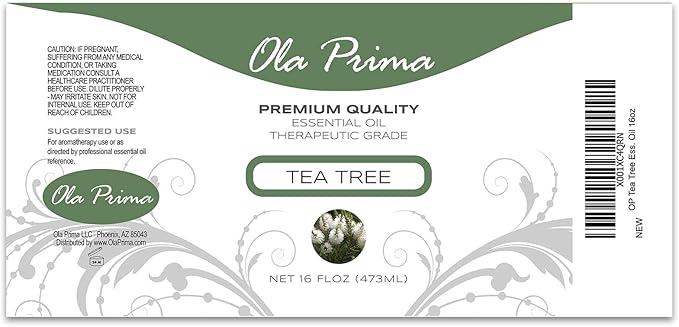Ola Prima 16oz Tea Tree Essential Oil – Therapeutic Grade Bulk for Soap and Candle Making - Tea Tree Oil - Bloomnest