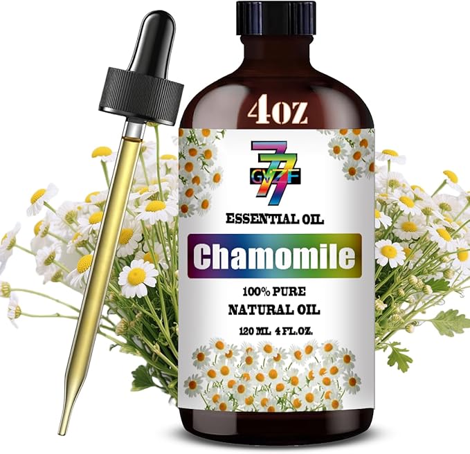Chamomile Essential Oil (4 oz / 120 ml) – Chamomile Oils for diffusers, humidifiers, Home Baths, Cleaning Products, Yoga, DIY Soaps and DIY Scented Candles - Bloomnest