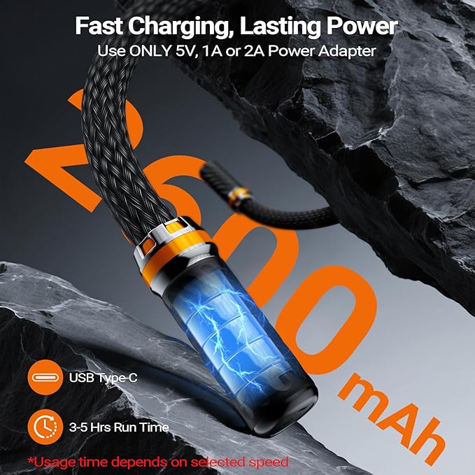 HYAKO S1 3D Flexible Pro Back Massage Rope - Handheld Vibration Therapy Massager & Hands-Free for Lower Back Pain Relief, 3000-7000 RPM Deep Tissue Muscle Massage Gun,Ideal for Athletes,Gym & Home Use - Bloomnest