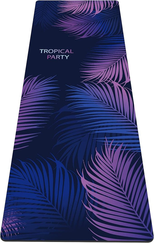 nuveti Yoga Mat Print Extra Thick TPE Non Slip Fitness Exercise Mat with Carrying Bag,72"x24" Extra Thick 6MM Exercise & Workout Mat for Yoga, Pilates Fitness and Floor Exercises - Bloomnest
