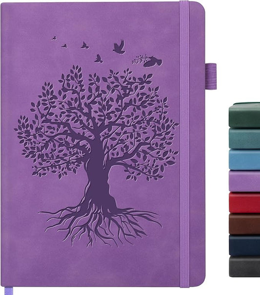 Lined Journal Notebook for Women Men, B5 Hardcover Leather Journals for Writing, 200 Pages Thick Paper, Daily Journal Notebook for Work, School, Note Taking, Business, Travel, College Ruled - Bloomnest