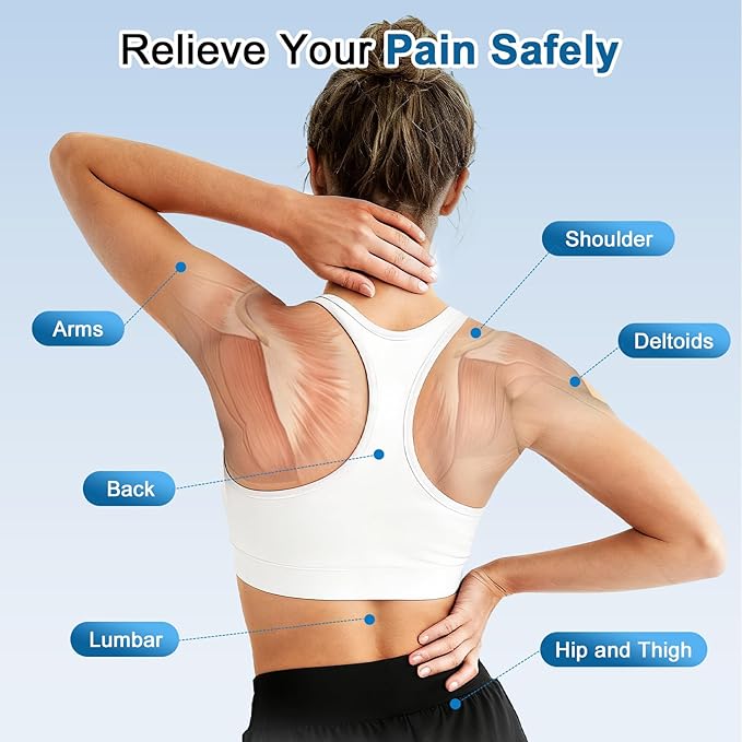 TENS Unit EMS Muscle Stimulator for Pain Relief, 4-in-1 TENS & EMS & Relax & DIY, 4-Channel 60 Modes 30 Intensity with Upgraded Color Screen for Back, Neck, Shoulder, Sciatica Baoliter