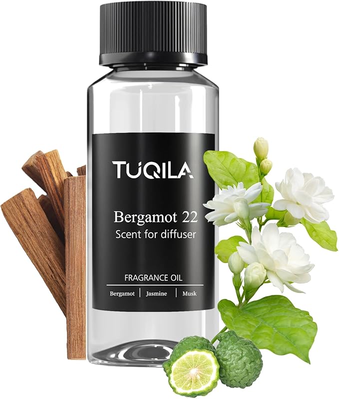 Hotel Bergamot Essential Oil - 120ML Waterless Scent Oil for Cold Air Diffusers, Luxury Aroma Fragrance Oils for Home, Spa & Office-Long Lasting Aromatic Oil for Waterless Diffusers - Bloomnest