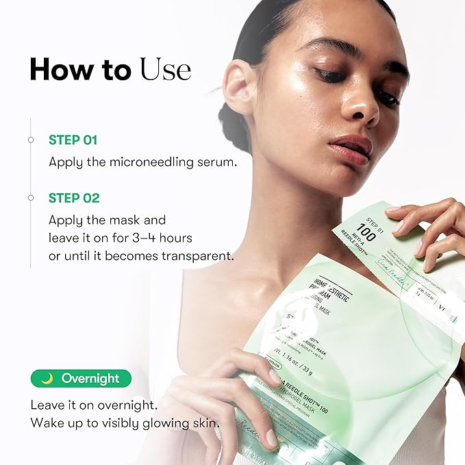 VT COSMETICS Reti-A Reedle Shot 100 2-Step Hydrogel Mask(34.5gx4ea), Intensive Tightening, Exosome Retinol, Overnight Melting Mask, Ideal for Retinol Beginners, Korean Facial Mask - Bloomnest