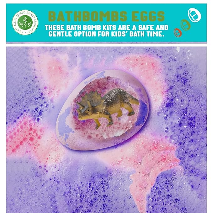Bath Bombs | 9 Pack Organic Bath Bomb For Kids With Surprise Inside | Organic Bubble Bath Fizzies With Toys, Fun Birthday Gift And Stocking Stuffer for Boys and Girls, Perfect for Bath Time - Bloomnest