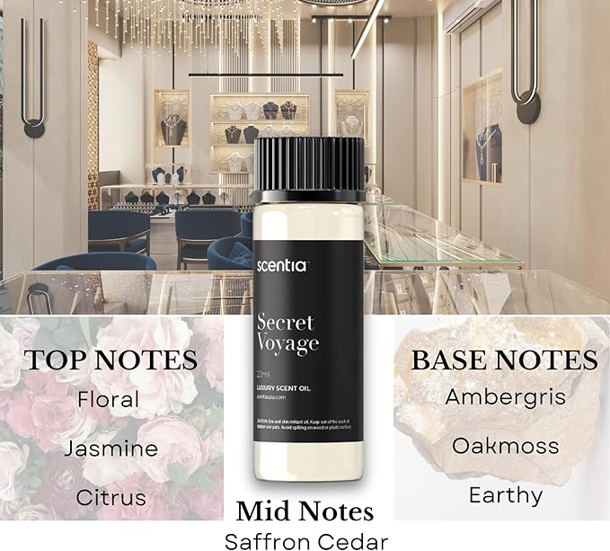 Perfume-Inspired Essential Oil Set – 3×20ml Diffuser Oils with Floral & Woody Notes | Designer Fragrance Blends for Home, Spa & Aromatherapy - Thanksgiving & Holiday Gift - Bloomnest