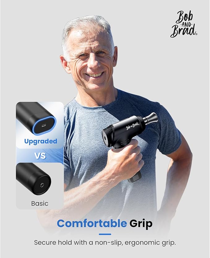 BOB AND BRAD T2 Max Massage Gun Deep Tissue with Metal Head, Professional Muscle Massage Gun Portable Percussion Electric Massager for Athletes for Home Gym Pain Relief - Bloomnest