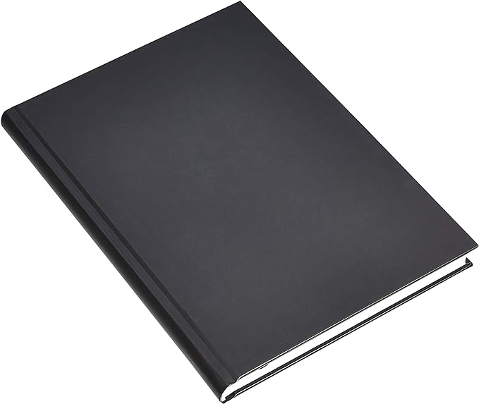 Amazon Basics Professional Journal, 10.5X7.5 inches, Black, 2-Pack - Bloomnest