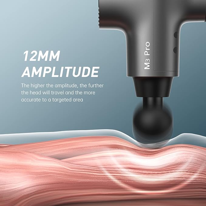 opove M3 Pro 2 Massage Gun Deep Tissue Percussion Muscle Massager for Workout, Percussive Therapy Fascia Gun for Athletes Fast Recovery, 30 Days Long Battery Life, 70lbs Stall Force - Bloomnest