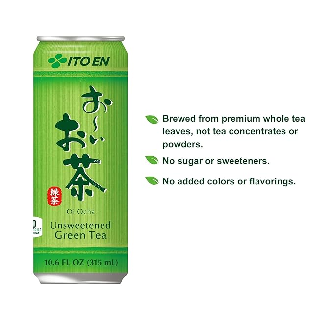 Ito En Oi Ocha Green Tea, Unsweetened, 10.6 Ounce (Pack of 12) - Bloomnest