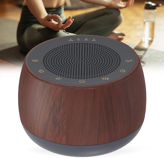 Electronic Tibetan Singing Bowl,Frequency Generator for Meditation,Yoga,Chakra Healing,256HZ-432HZ-528HZ 9 Healing Sound Bowls,4 Timer and Luminous Button,Reiki,Stress Relief Gift Wooden Bloomnest