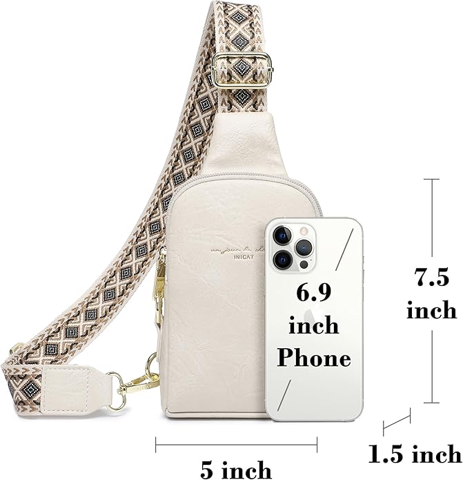INICAT Small Sling Bag for Women Everyday & Travel Crossbody Bags Lightweight Cross Body Purses Vegan Leather - Bloomnest